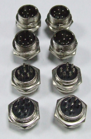 CONNETTORE MASCHIO DA PANNELLO 7 POLI A SALDARE KIT 10 PEZZI CONNETTORE MASCHIO DA PANNELLO 7 POLI A SALDARE KIT 10 PEZZI